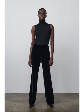 The Row Padma velvet straight-leg pants - size 2